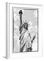 Black Manhattan Collection - Liberty I-Philippe Hugonnard-Framed Photographic Print