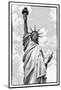 Black Manhattan Collection - Liberty I-Philippe Hugonnard-Mounted Photographic Print