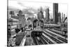 Black Manhattan Collection - Line 7 Subway-Philippe Hugonnard-Stretched Canvas