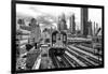 Black Manhattan Collection - Line 7 Subway-Philippe Hugonnard-Framed Photographic Print