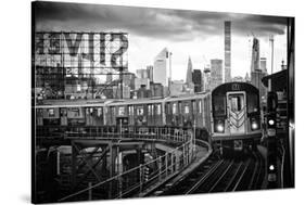 Black Manhattan Collection - Line 7-Philippe Hugonnard-Stretched Canvas