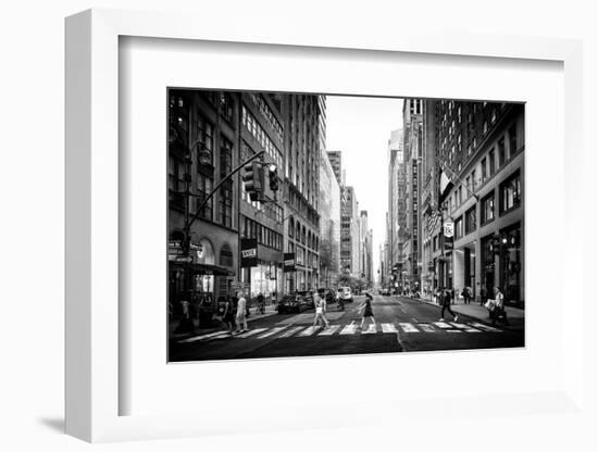 Black Manhattan Collection - Madison Avenue-Philippe Hugonnard-Framed Photographic Print