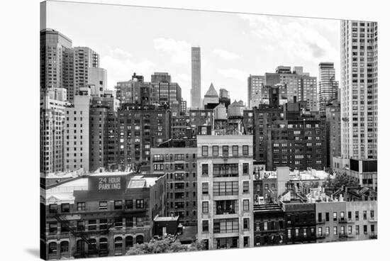 Black Manhattan Collection - New York Buildings-Philippe Hugonnard-Stretched Canvas