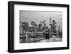 Black Manhattan Collection - New York by Night-Philippe Hugonnard-Framed Photographic Print