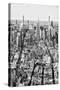 Black Manhattan Collection - New York Cityscape-Philippe Hugonnard-Stretched Canvas