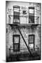 Black Manhattan Collection - New York Facade I-Philippe Hugonnard-Mounted Photographic Print