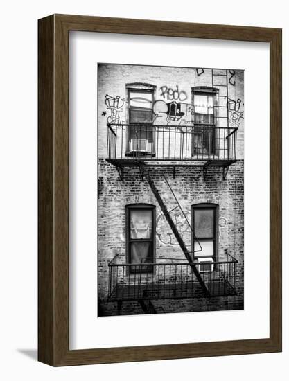 Black Manhattan Collection - New York Facade I-Philippe Hugonnard-Framed Photographic Print