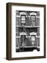 Black Manhattan Collection - New York Facade-Philippe Hugonnard-Framed Photographic Print