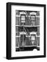 Black Manhattan Collection - New York Facade-Philippe Hugonnard-Framed Photographic Print