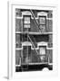 Black Manhattan Collection - New York Facade-Philippe Hugonnard-Framed Photographic Print