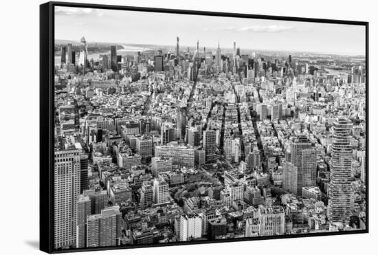 Black Manhattan Collection - New York-Philippe Hugonnard-Framed Stretched Canvas