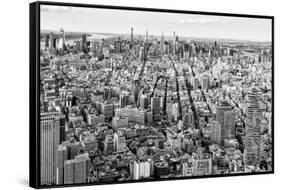 Black Manhattan Collection - New York-Philippe Hugonnard-Framed Stretched Canvas