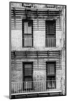 Black Manhattan Collection - NY Building Facade-Philippe Hugonnard-Mounted Photographic Print