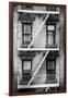 Black Manhattan Collection - NY Facade-Philippe Hugonnard-Framed Photographic Print