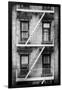 Black Manhattan Collection - NY Facade-Philippe Hugonnard-Framed Photographic Print