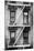 Black Manhattan Collection - NY Facade-Philippe Hugonnard-Mounted Photographic Print