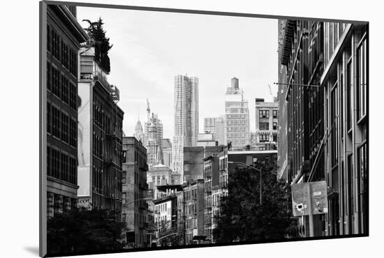 Black Manhattan Collection - NYC Architecture-Philippe Hugonnard-Mounted Photographic Print
