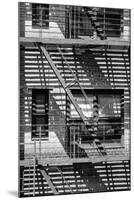 Black Manhattan Collection - NYC Building Facade-Philippe Hugonnard-Mounted Photographic Print