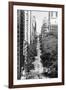 Black Manhattan Collection - NYC Central Avenue-Philippe Hugonnard-Framed Photographic Print