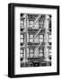 Black Manhattan Collection - NYC Facade-Philippe Hugonnard-Framed Photographic Print