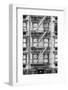 Black Manhattan Collection - NYC Facade-Philippe Hugonnard-Framed Photographic Print