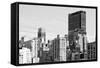 Black Manhattan Collection - NYC Skyscrapers-Philippe Hugonnard-Framed Stretched Canvas