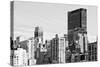 Black Manhattan Collection - NYC Skyscrapers-Philippe Hugonnard-Stretched Canvas