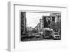 Black Manhattan Collection - NYC Street Scene-Philippe Hugonnard-Framed Photographic Print