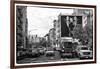 Black Manhattan Collection - NYC Street Scene-Philippe Hugonnard-Framed Photographic Print