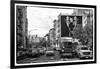 Black Manhattan Collection - NYC Street Scene-Philippe Hugonnard-Framed Photographic Print