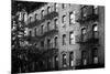 Black Manhattan Collection - Old Brick Building-Philippe Hugonnard-Mounted Photographic Print