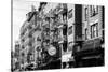 Black Manhattan Collection - Old Buildings-Philippe Hugonnard-Stretched Canvas