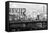 Black Manhattan Collection - On Rails-Philippe Hugonnard-Framed Stretched Canvas