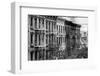 Black Manhattan Collection - Outside Buildings Facade-Philippe Hugonnard-Framed Photographic Print