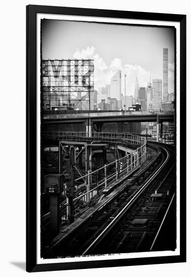 Black Manhattan Collection - Queens-Philippe Hugonnard-Framed Photographic Print