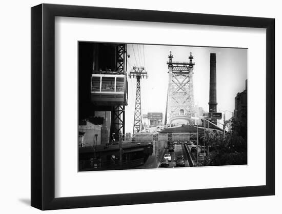 Black Manhattan Collection - Queensboro Bridge-Philippe Hugonnard-Framed Photographic Print