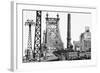 Black Manhattan Collection - Queensboro-Philippe Hugonnard-Framed Photographic Print