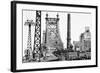 Black Manhattan Collection - Queensboro-Philippe Hugonnard-Framed Photographic Print