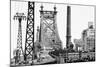 Black Manhattan Collection - Queensboro-Philippe Hugonnard-Mounted Photographic Print