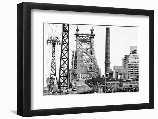 Black Manhattan Collection - Queensboro-Philippe Hugonnard-Framed Photographic Print