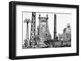 Black Manhattan Collection - Queensboro-Philippe Hugonnard-Framed Photographic Print