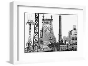 Black Manhattan Collection - Queensboro-Philippe Hugonnard-Framed Photographic Print