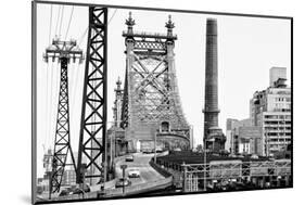 Black Manhattan Collection - Queensboro-Philippe Hugonnard-Mounted Photographic Print