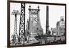 Black Manhattan Collection - Queensboro-Philippe Hugonnard-Framed Photographic Print