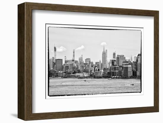 Black Manhattan Collection - Skyline New York City-Philippe Hugonnard-Framed Photographic Print