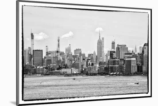 Black Manhattan Collection - Skyline New York City-Philippe Hugonnard-Mounted Photographic Print