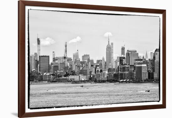 Black Manhattan Collection - Skyline New York City-Philippe Hugonnard-Framed Photographic Print