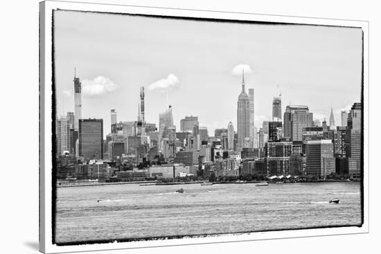 Black Manhattan Collection - Skyline New York City-Philippe Hugonnard-Stretched Canvas