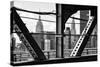 Black Manhattan Collection - Skyscrapers-Philippe Hugonnard-Stretched Canvas