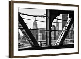 Black Manhattan Collection - Skyscrapers-Philippe Hugonnard-Framed Photographic Print